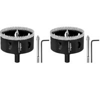ASNOMY Scie Cloche Diamantée de 68 mm avec Mèche Pilote, Foret Trépan Diamanté Denté, Scie Cloche Diamant pour carrelage, Verre, porcelaine, pierre de granit (Lot de 2)