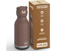Asobu® Bouteille pour enfants BESTIE avec paille 460ml - OURS MARRON