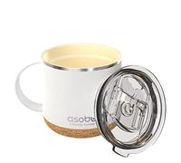 asobu Infinite Tasse à café isotherme en acier inoxydable avec revêtement intérieur en céramique et dessous de verre en liège