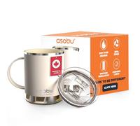 ASOBU Mug isotherme en acier inoxydable avec revêtement intérieur en céramique Blanc, SM30 WHITE