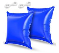 ASOFTY Lot de 2 Coussins d'air de Piscine d'hiver, 120 x 120 cm Coussin Piscine Hivernage avec Corde de Connexion, Facile à Utiliser, pour Piscine Hors Sol