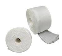 ASOUUNLD 2 Ruban de Fibre de Verre, 5cm x 30m Bande de Tissu en Fibre de Verre Fibres Mat Verre Réparations Tissu d'Armature pour Travaux de Réparation et de Mastic (Non Collant)