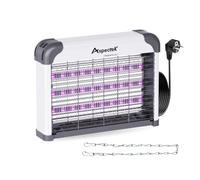 ASPECTEK Destructeur d’Insectes LED Double Spectre Intérieur, Piège Anti-Moustiques Électrique avec Grille Haute Tension, 3 Lampes UV 395nm, Anti-Mouches et Moucherons
