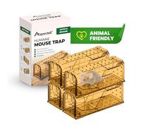 ASPECTEK Humains et Réutilisables - Capture Vivante Non Létale pour Souris et Rats, Utilisation Intérieur et Extérieur, Durable et Facile à Utiliser (4)