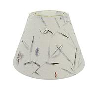 Aspen Creative 32631A Abat-jour de transition en forme d'araignée en forme d'araignée, blanc cassé, 15,2 cm de haut x 30,5 cm de bas x 22,9 cm de hauteur inclinée