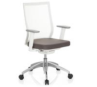 ASPEN WHITE - Siège de bureau de qualité professionnelle Gris / Blanc
