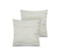 Aspero Coussins 'Carrara' mastic / gris clair / rose, Taille 45_x_45_cm