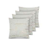 Aspero Coussins 'Carrara' mastic / gris clair / rose, Taille 45_x_45_cm