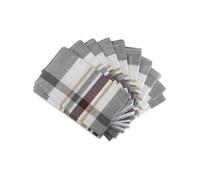 Aspero Torchon à vaisselle 'Toffee Stripe' jaune / gris / bourgogne / blanc, Taille One Size