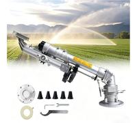 Asperseur Agricole Tout Métal à Rotation 360° MODEL50 | Entrée 50 mm, support 1,2 m et réglage plein cercle ou secteur pour une couverture fiable sur grandes zones