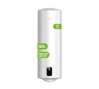 Aspes AT15000DW Chauffe-eau électrique, 150 litres, 1500 W, kit de montage, acier émaillé, thermostat numérique, température max 93 °C, blanc