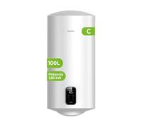 Aspes Chauffe-eau électrique 100 litres, AT10000DW. 1500W, kit de montage inclus, résistance à l’acier émaillé, thermostat numérique, température maximale 93 º, blanc, efficacité énergétique B
