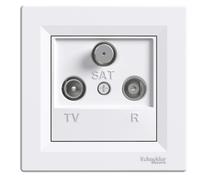 Prise TV-R-SAT - Schneider Electric - Eph3500121 - Blanc - 1dB - Intérieur