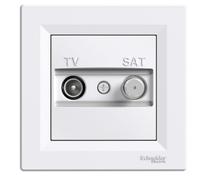 Schneider electric eph3400121 prise TV/SAT Final, blanc