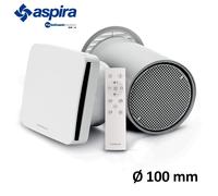 ASPIRA - ECOCOMFORT PLUS VMC ponctuelle 100 mm avec télécommande IR