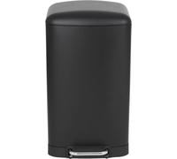 Aspirateur à pédale pour la cuisine, 40 l, noir mat - acier inoxydable - couvercle incurvé