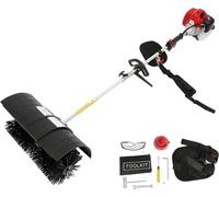 Aspirateur balai essence 52cc avec une largeur de brosse de 56 cm, idéal pour les allées et les entrées. Puissance de 2,3 chevaux. Boîtier robuste en PA6. Brosse de 52 cm. Longueur ergonomique de 182