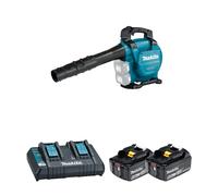 Aspirateur-Broyeur Souffleur 2x18V DUB363ZV + 2 batteries BL1860B 18V 6 Ah + chargeur double DC18RD MAKITA