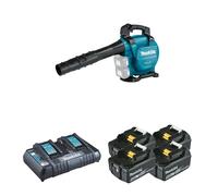 Aspirateur-Broyeur Souffleur 2x18V DUB363ZV + 4 batteries BL1850B 18V 5 Ah + 1 chargeur rapide double DC18RC MAKITA