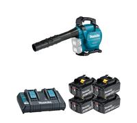 Aspirateur-Broyeur Souffleur 2x18V DUB363ZV + 4 batteries BL1860B 18V 6 Ah + chargeur double DC18RD MAKITA