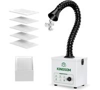 Aspirateur de fumée de soudure K9, débit de 180–210 m³/h. Puissant aspirateur de fumée de soudure, filtre HEPA H13. Filtration efficace des odeurs pour les travaux laser de 5 à 10 W, la soudure et la