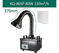 Aspirateur de fumées de soudure - KQ-80SP 80 W - CA 110/220 V - Filtre à charbon actif - UL - Pour le soudage, l'impression 3D et l'encens - Violet