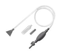 Aspirateur de gravier pour aquarium, pompe à siphon professionnelle, tuyau de 170 à 200 cm avec construction à haut débit, brosse manuelle de substrat, polymère robuste avec style industriel