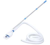 Aspirateur de piscine hors sol - VIDAXL - HTG2838 - Blanc et bleu - 13x10x87 cm - Tuyau 5 m - Diamètre tuyau 32 mm