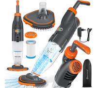 Aspirateur de piscine KESSER® sans fil | Aspirateur électrique pour le fond de la piscine, aspirateur manuel | Nettoyeur de piscine avec filtre et système à 2 vitesses | Kit d'aspirateur manuel sans f