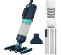 Aspirateur de piscine portatif robuste pour piscine hors sol - Aspiration puissante de 18,9 GPM pour un nettoyage en profondeur, filtre à maille ultra fine de 25 µm pour les petits débris, tête