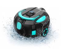 Aspirateur de piscine robotisé - Nettoyeur de piscine automatique - Sans fil - Stationnement automatique - Autonomie de 120 minutes - Indice de protection IPX8 - Noir