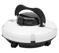 Aspirateur de piscine, sans fil, détection automatique des parois, blanc, électrique