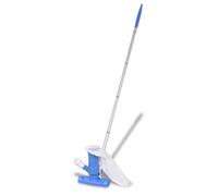 Aspirateur de piscine - VIDAXL - 1,2 m - Base 20x18,5 cm - Tige en aluminium anodisé - Raccord de tuyau 1/2""
