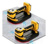 Aspirateur électrique à vide compatible avec batterie DEWALT 18V 20V | Lot de 2 ventouses sans fil pour carrelage, puissance d'aspiration de 250 kg pour la pose de carrelage verre