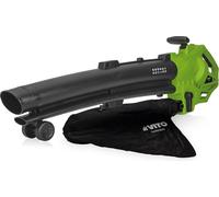 Aspirateur et Souffleur de feuilles 3000W Sac 35L Roulettes et Bandoulière VITO