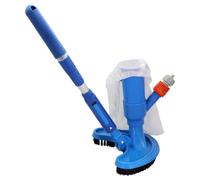 Aspirateur Manuel pour Piscine Sac à Mailles Fines avec Manche télescopique | Aspirateur Piscine pour Jardin Arrière Maison Jardin Extérieur Étang Fontaine
