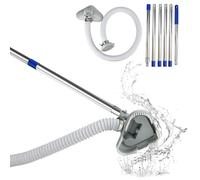 Aspirateur Piscine, Aspirateur Piscine Hors Sol Manche Télescopique, Balai Aspirateur Piscine avec Tuyau Et Buse D'entrée De Piscine, Aspirateur De Piscine pour Spa, Bain à Remous, Piscine (A)