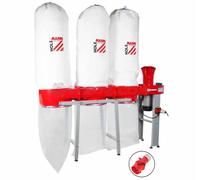 Aspirateur à copeaux de bois 3 x 160 L - 400 V - 3800 W