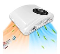 Aspligo Climatiseur 12 V sur le toit avec chaleur 9 000 BTU 12 V AC unité de stationnement électrique convient pour caravane, camion, camping-car, caravane, camionnette, installation facile