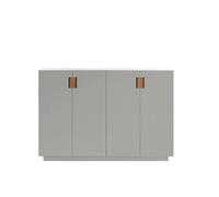 Asplund Armoire Frame 160 High light grey. portes pliantes. 42 cm. cognac