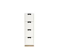Asplund Commode Snö J4 white. bas en chêne