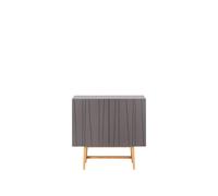 Asplund Table d'appoint Vass 60 90 Storm grey. chêne blanc p2 support