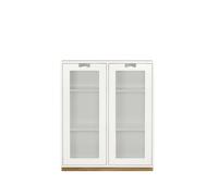 Asplund Vitrine Snö E White. support en chêne. dj.42 cm