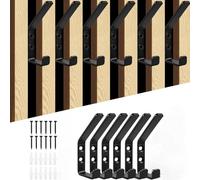 ASQzhuLIWing 6pcs crochet pour panneau acoustique Porte Manteau pour Panneau Acoustique Mural pour panneaux acoustiques panneaux muraux chambre salon salle de bain pour vêtements 12.6 mm