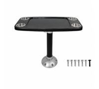 AsrMyjcx Table à Thé Nautique Porte-Gobels Étanche Table sur Pied Plateau en Robuste pr Bateau, Fibre Carbone