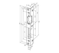 ASSA ABLOY e verrouillage d'angle de sécurité 069 S.3mm STA blanc DIN R Quantité:1