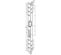 Assa Abloy Serrure coudée de sécurité bl 312 VA DIN gauche avec découpe pour pêne et verrou - -31239