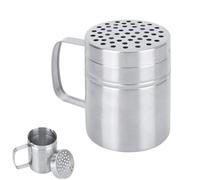 Assaisonnement, sel et poivre Shaker pot d'épices pot d'épices en acier inoxydable avec poignée épices moulin à poivre poivre sel bouteille d'épices Shaker sel saupoudreuse, 6,5x9cm / 2,6x3,5in