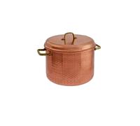 Сasserole en cuivre martelé avec anses 24 cm