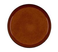 Assiette 27 cm, noir/ambre, Bitz